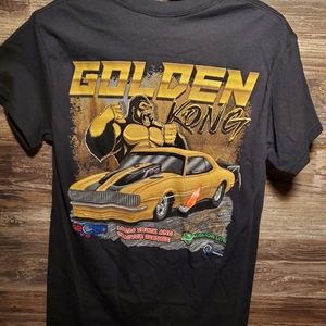 Mills Pharris Golden Kong Black Mens Small Shirt Autographed Nhra Drag Racing